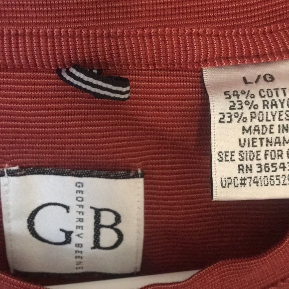 Lot of 2 casual tees, Geoffrey Beene, L - Picture 2 of 4